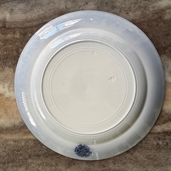 Pre-Owned Flow Blue & White Burleigh Ware Burgess & Leigh BELVOIR Plate - Picture 4 of 11